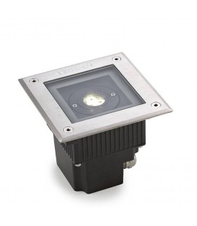 LED 3 Light Outdoor Square Recessed Floor Light Stainless Steel Aisi 316 IP67 - 1