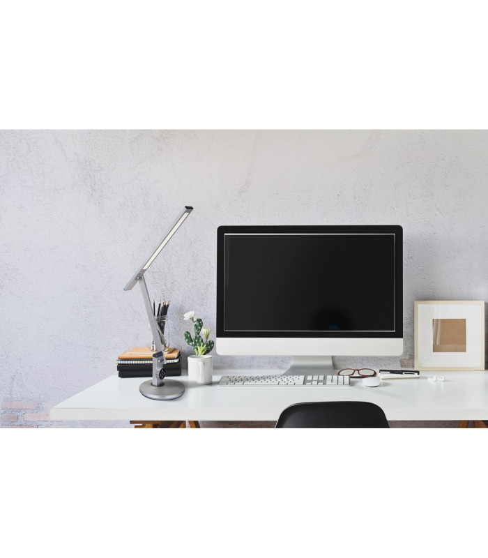 Solana Desk Task Lamp Aluminium Brushed LED Dimmable 3000-6500K Timer-12