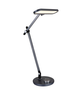 Berletta Desk Task Lamp Grey Dark LED Dimmable 3000-4000K Timer-1