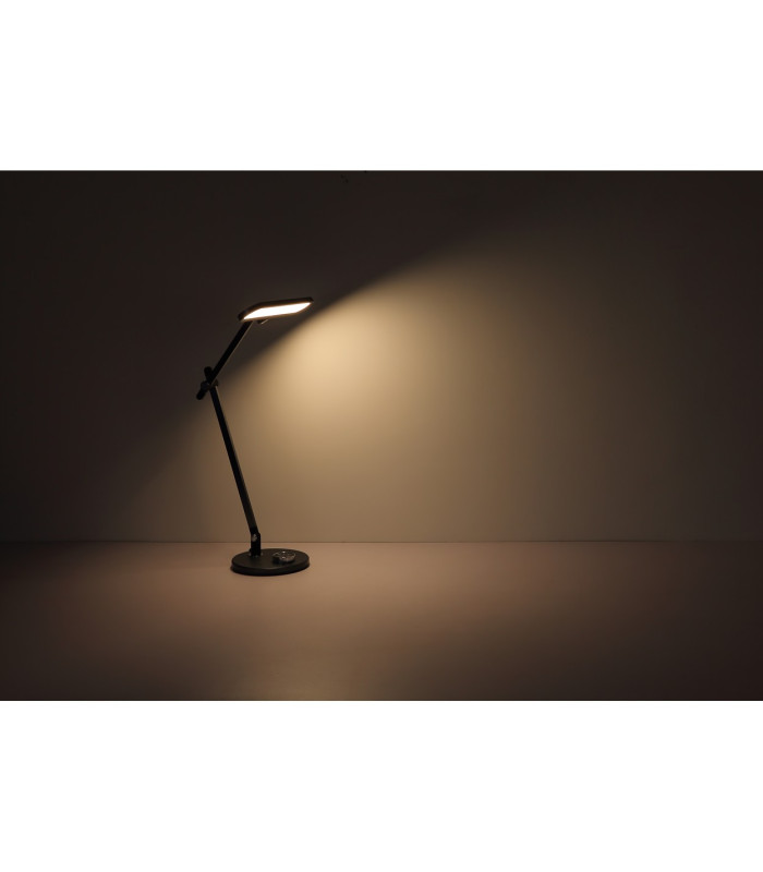Berletta Desk Task Lamp Grey Dark LED Dimmable 3000-4000K Timer-9