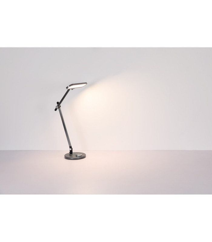 Berletta Desk Task Lamp Grey Dark LED Dimmable 3000-4000K Timer-10