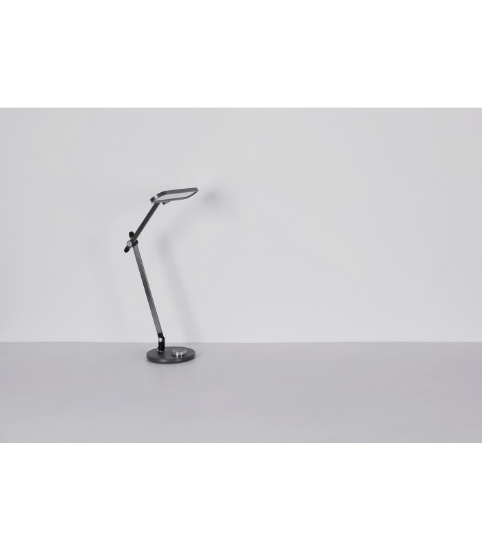Berletta Desk Task Lamp Grey Dark LED Dimmable 3000-4000K Timer-11