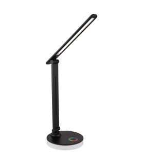 Geraldo Desk Task Lamp Matt Black LED 2700-4000K Touch Dimmer-1