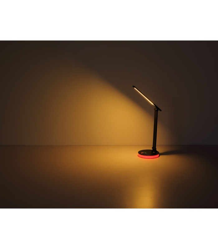 Geraldo Desk Task Lamp Matt Black LED 2700-4000K Touch Dimmer-12