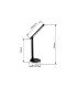 Geraldo Desk Task Lamp Matt Black LED 2700-4000K Touch Dimmer-17