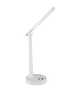 Geraldo Desk Task Lamp White Matt LED 2700-4000K Touch Dimmer-1