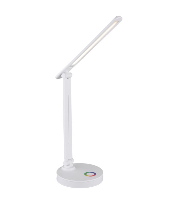 Geraldo Desk Task Lamp White Matt LED 2700-4000K Touch Dimmer-1