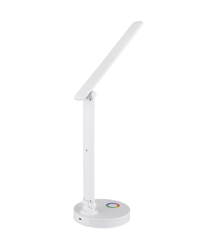 Geraldo Desk Task Lamp White Matt LED 2700-4000K Touch Dimmer-3