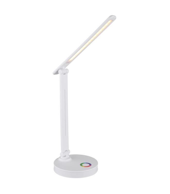 Geraldo Desk Task Lamp White Matt LED 2700-4000K Touch Dimmer-4