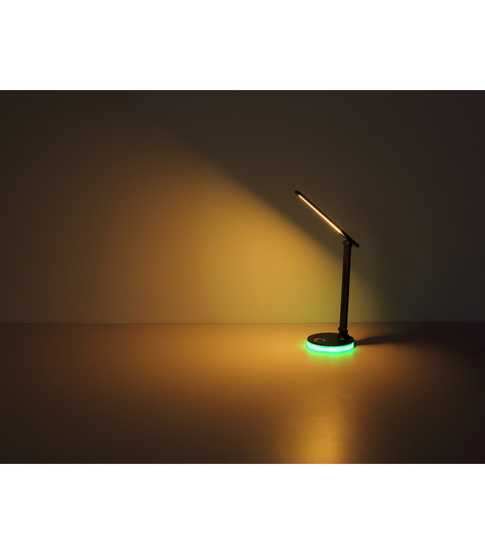 Geraldo Desk Task Lamp White Matt LED 2700-4000K Touch Dimmer-12