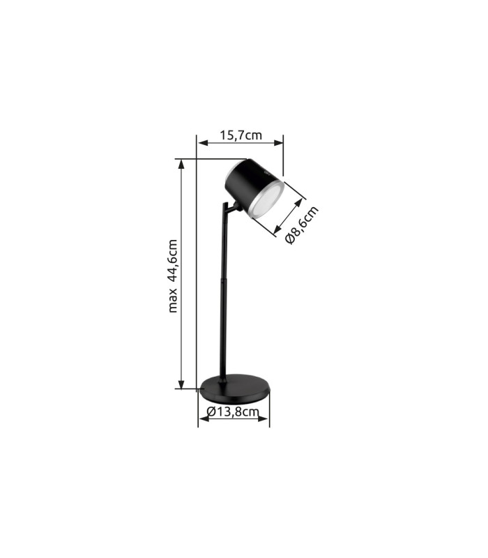 Meeya Desk Task Lamp White Matt LED Dimmable 3000-6500K Touch Dimmer-18