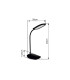 Botal Desk Task Lamp Black Glossy LED Dimmable 4000-6500K Touch Dimmer-13