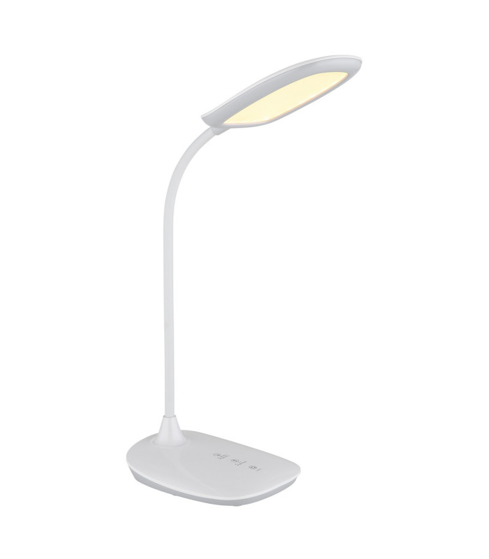 Botal Desk Task Lamp White Glossy LED Dimmable 4000-6500K Touch Dimmer-4