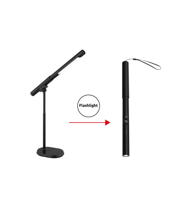 Milan Desk Task Lamp Matt Black LED Dimmable 4000-6500K Touch Dimmer-13
