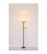 Blade Mother & Child Lamp Matt Black Smoke Glass Shade 1x E27-8