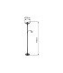 Blade Mother & Child Lamp Matt Black Smoke Glass Shade 1x E27-11