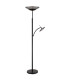 Sophia Mother & Child Lamp Matt Black Smoke Glass Shade LED 3000K Touch Dimmer-2