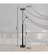Merlinda Mother & Child Lamp Matt Black Smoke Glass Shade LED 3000K-12