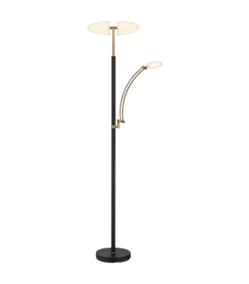 Tirana Mother & Child Lamp Matt Black LED Dimmable 2700-6000K Touch Dimmer-1