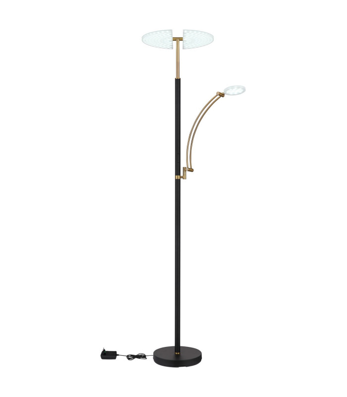 Tirana Mother & Child Lamp Matt Black LED Dimmable 2700-6000K Touch Dimmer-9