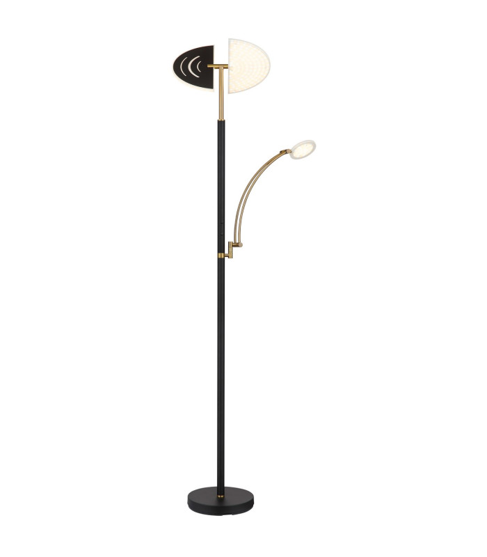 Tirana Mother & Child Lamp Matt Black LED Dimmable 2700-6000K Touch Dimmer-10