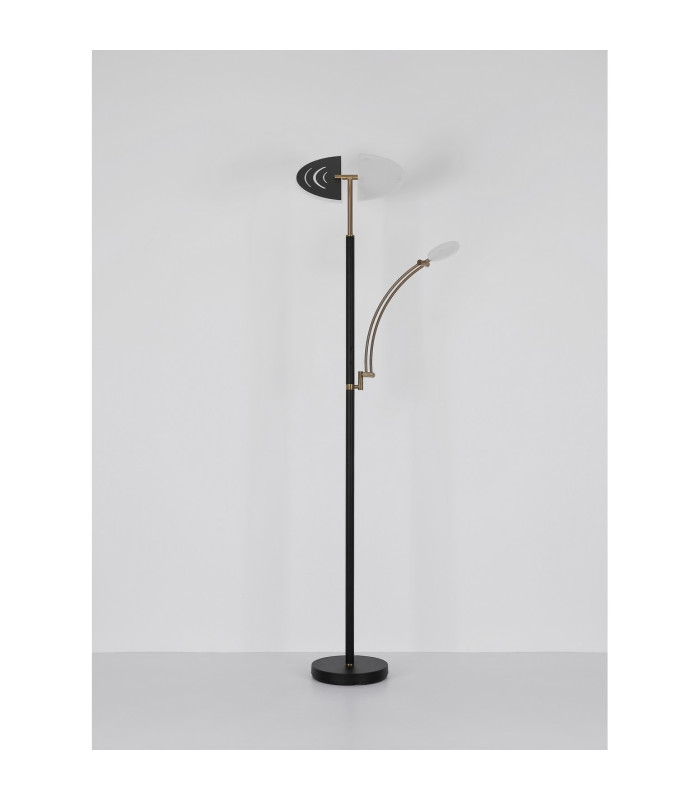 Tirana Mother & Child Lamp Matt Black LED Dimmable 2700-6000K Touch Dimmer-14