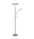 Tirana Mother & Child Lamp Nickel Matt LED Dimmable 2700-6000K Touch Dimmer-2