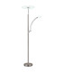 Tirana Mother & Child Lamp Nickel Matt LED Dimmable 2700-6000K Touch Dimmer-5