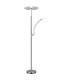 Tirana Mother & Child Lamp Nickel Matt LED Dimmable 2700-6000K Touch Dimmer-9