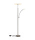 Tirana Mother & Child Lamp Nickel Matt LED Dimmable 2700-6000K Touch Dimmer-10
