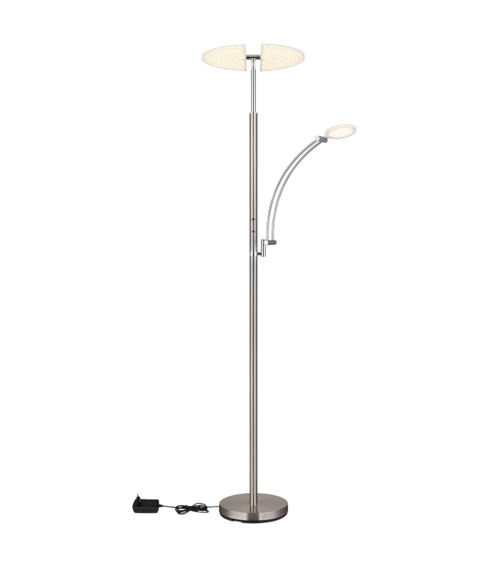 Tirana Mother & Child Lamp Nickel Matt LED Dimmable 2700-6000K Touch Dimmer-10