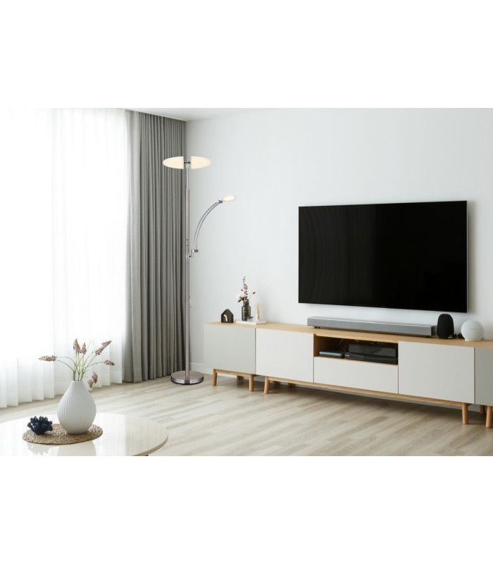 Tirana Mother & Child Lamp Nickel Matt LED Dimmable 2700-6000K Touch Dimmer-16
