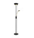 Leonas Mother & Child Lamp Matt Black Opal Glass Shade LED Dimmable 3000K-1