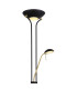 Leonas Mother & Child Lamp Matt Black Opal Glass Shade LED Dimmable 3000K-3