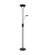 Leonas Mother & Child Lamp Matt Black Opal Glass Shade LED Dimmable 3000K-4