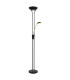 Leonas Mother & Child Lamp Matt Black Opal Glass Shade LED Dimmable 3000K-5