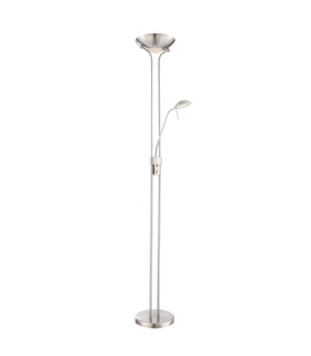 Leonas Mother & Child Lamp Nickel Matt Satined Glass Shade LED Dimmable 3000K-1