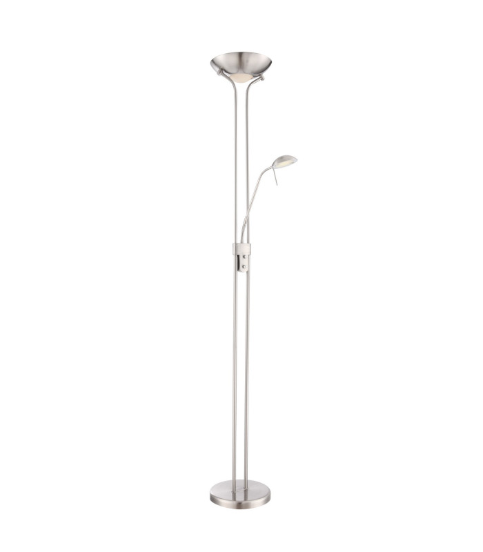 Leonas Mother & Child Lamp Nickel Matt Satined Glass Shade LED Dimmable 3000K-1