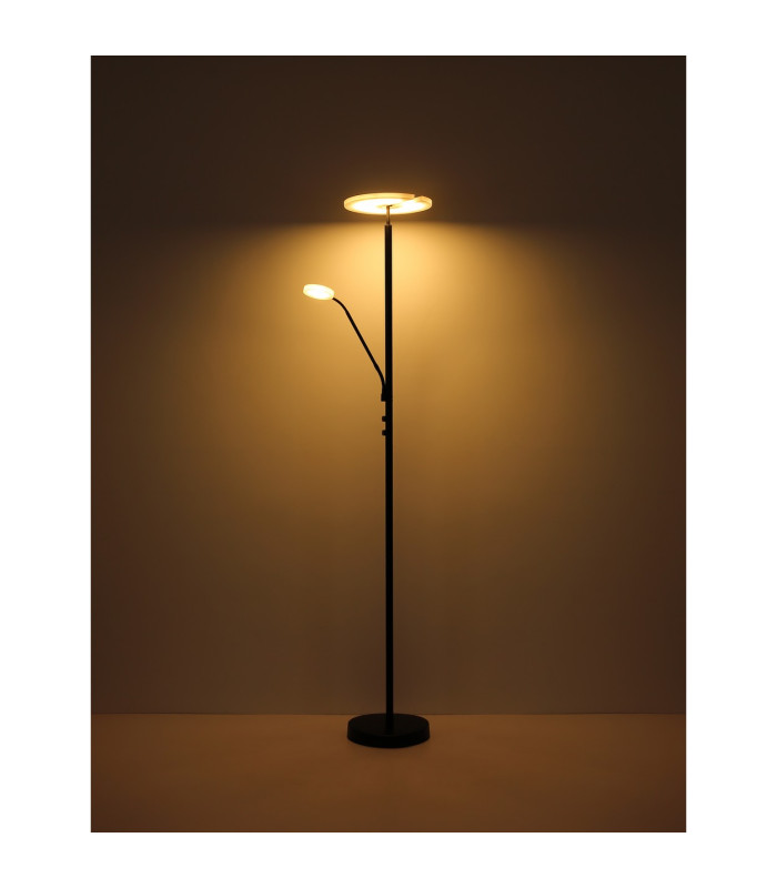 Stanford Mother & Child Lamp Matt Black LED Dimmable 3000K-8
