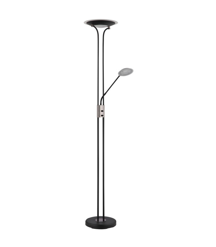 Tamika Mother & Child Lamp Matt Black Satined Glass Shade LED Dimmable 3000K-2