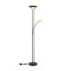 Tamika Mother & Child Lamp Matt Black Satined Glass Shade LED Dimmable 3000K-7