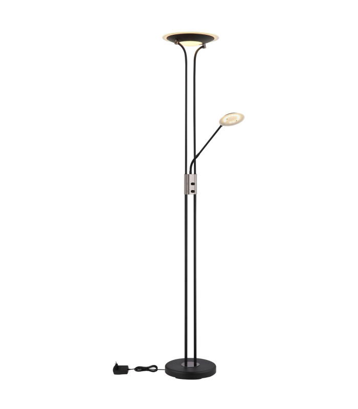 Tamika Mother & Child Lamp Matt Black Satined Glass Shade LED Dimmable 3000K-7