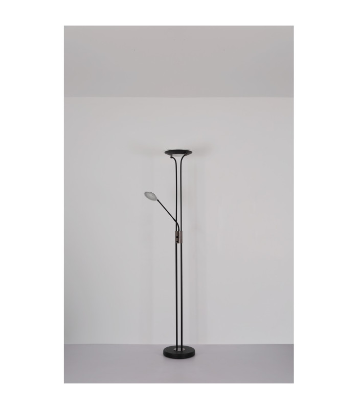 Tamika Mother & Child Lamp Matt Black Satined Glass Shade LED Dimmable 3000K-10