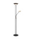 Tamika Mother & Child Lamp Matt Black Satined Glass Shade LED Dimmable 3000K-12