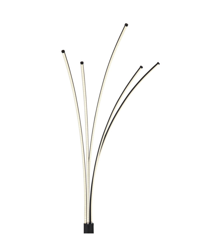 Bizzy LED Integrated Floor Lamp Matt Black 5x LED Dimmable 3000-6000K Remote Control Timer Tuya Smart-3