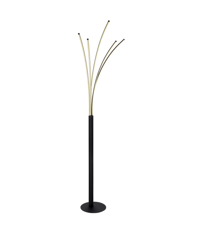 Bizzy LED Integrated Floor Lamp Matt Black 5x LED Dimmable 3000-6000K Remote Control Timer Tuya Smart-9