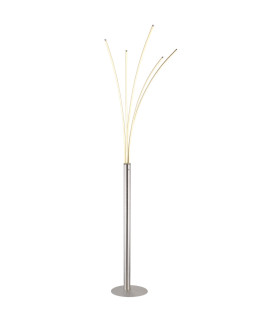 Bizzy LED Integrated Floor Lamp Nickel Matt LED 3000K-1