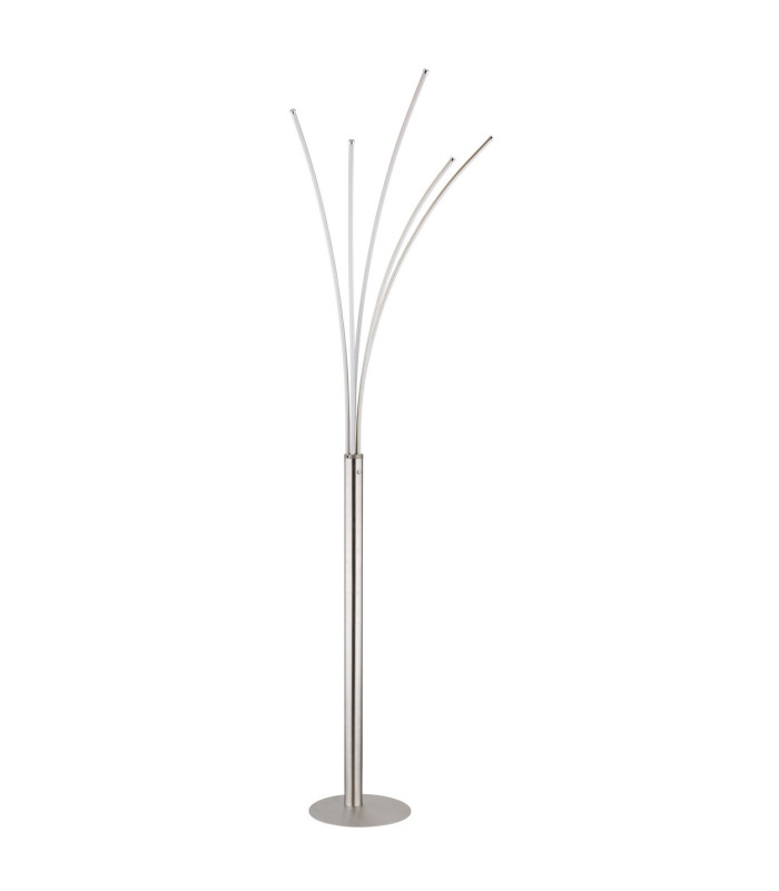 Bizzy LED Integrated Floor Lamp Nickel Matt LED 3000K-2