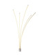Bizzy LED Integrated Floor Lamp Nickel Matt LED 3000K-3