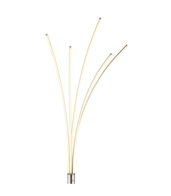 Bizzy LED Integrated Floor Lamp Nickel Matt LED 3000K-3